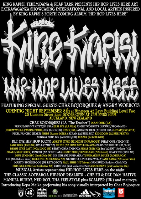 HIP HOP LIVES HERE flyer