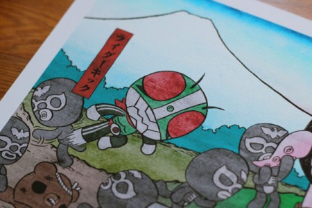 Kamen Rider & Sushi Kaiju Close-up