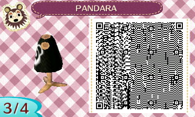 Animal Crossing New Leaf - PANDARA shirt QR 3/4